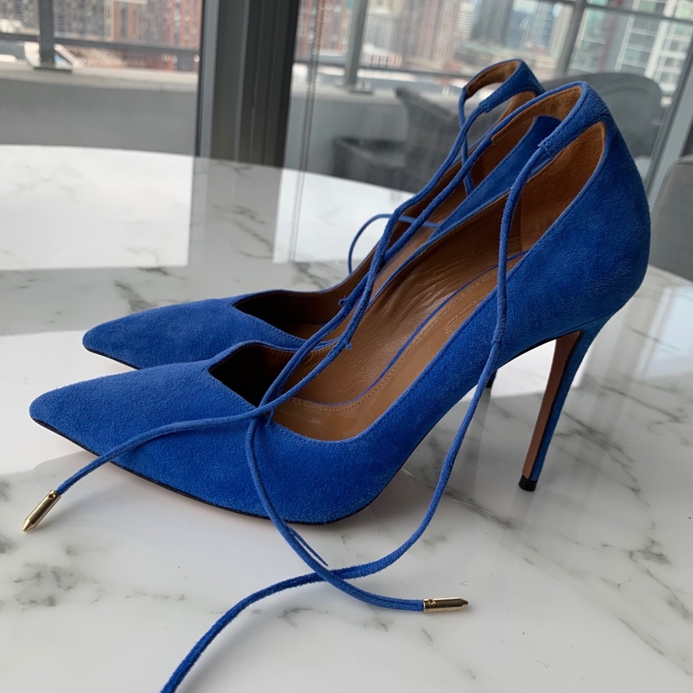 Aquazzura blue pump - Picture 3 of 4